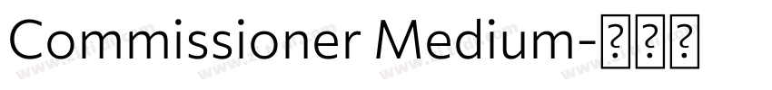 Commissioner Medium字体转换